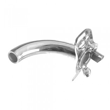 Luer Tracheal Tube Fig. 2 German Silver, 55 mm Diameter 6.0 mm Ø